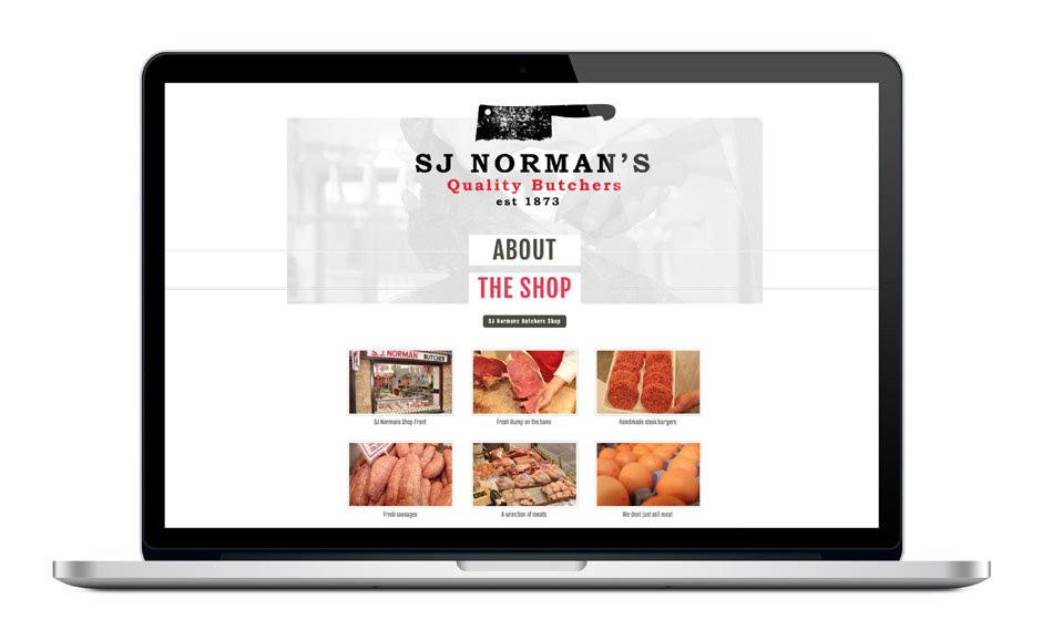 Butchers  branding  Meat  identity  responsive  web design