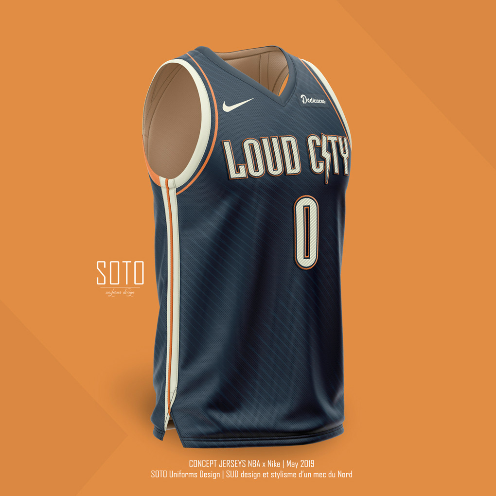 OKC Nike NBA by Uniforms Design on Behance