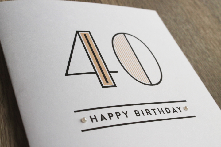 typography   type card happy Birthday milestones traditional age Greetings card happy birthday