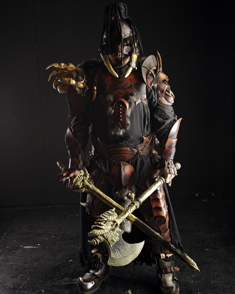 leather handmade LARPG gdr live fantasy costume