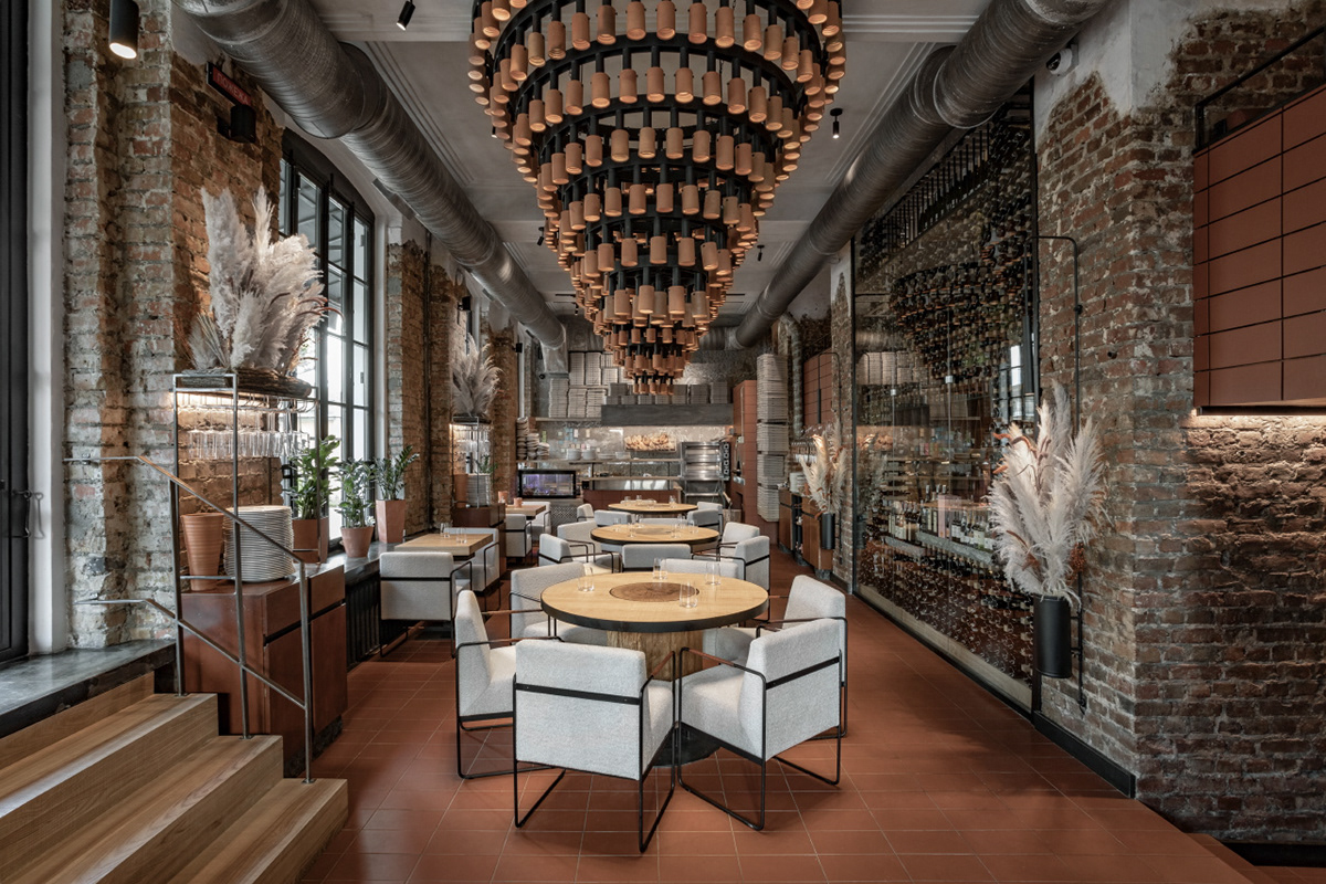 architecture ceiling design Interior restaurant
