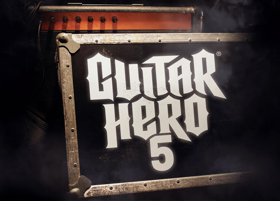 Adobe Portfolio Guitar Hero 5 faceplate guitar red Glitter official E3