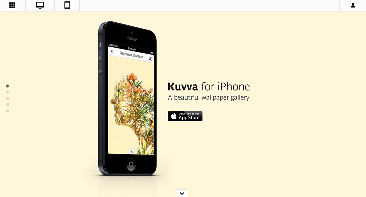 photo wallpaper iphone mac kuvva app design