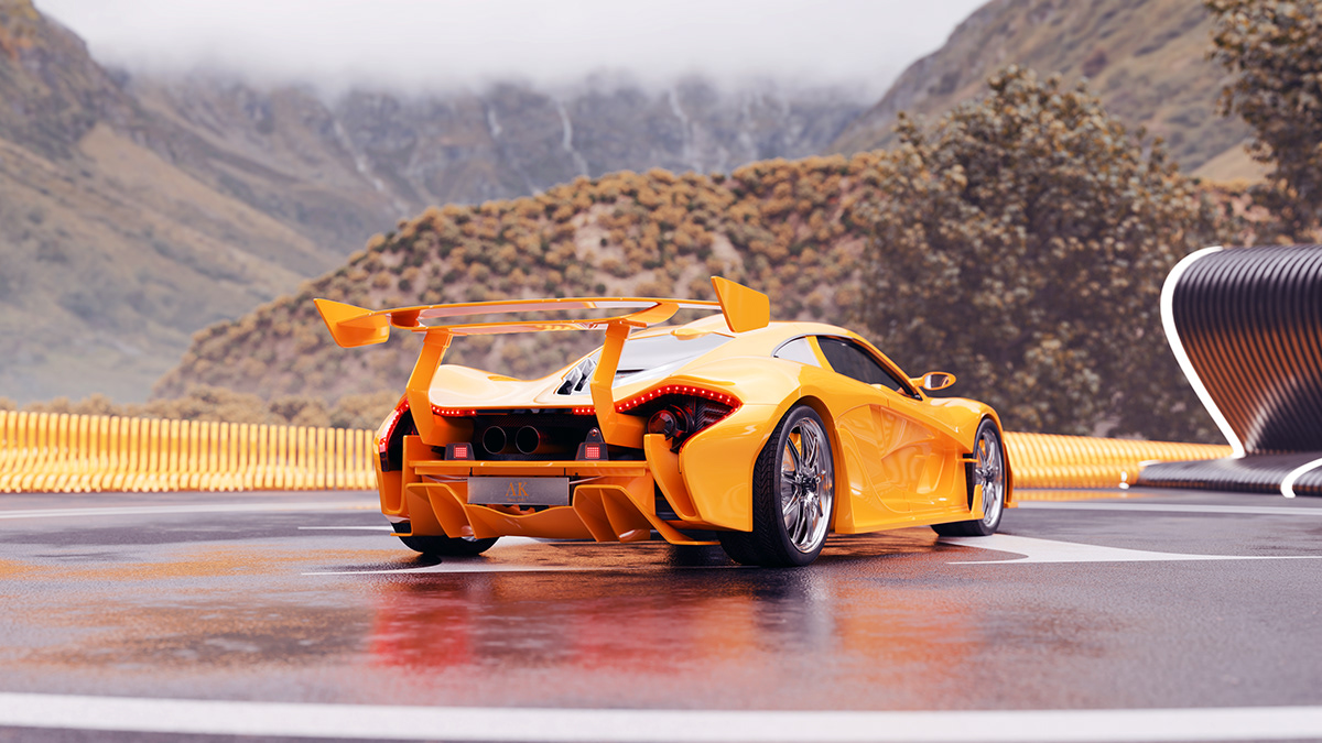 automotive   product design  Render 3D visualization vray CGI McLaren supercar car