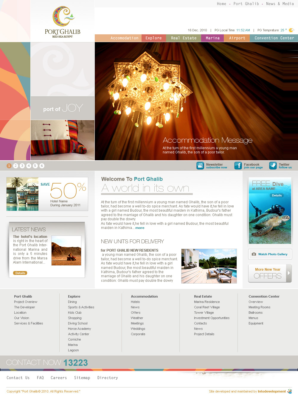 port ghalib  design Website colors  Egypt Travel  resort  community
