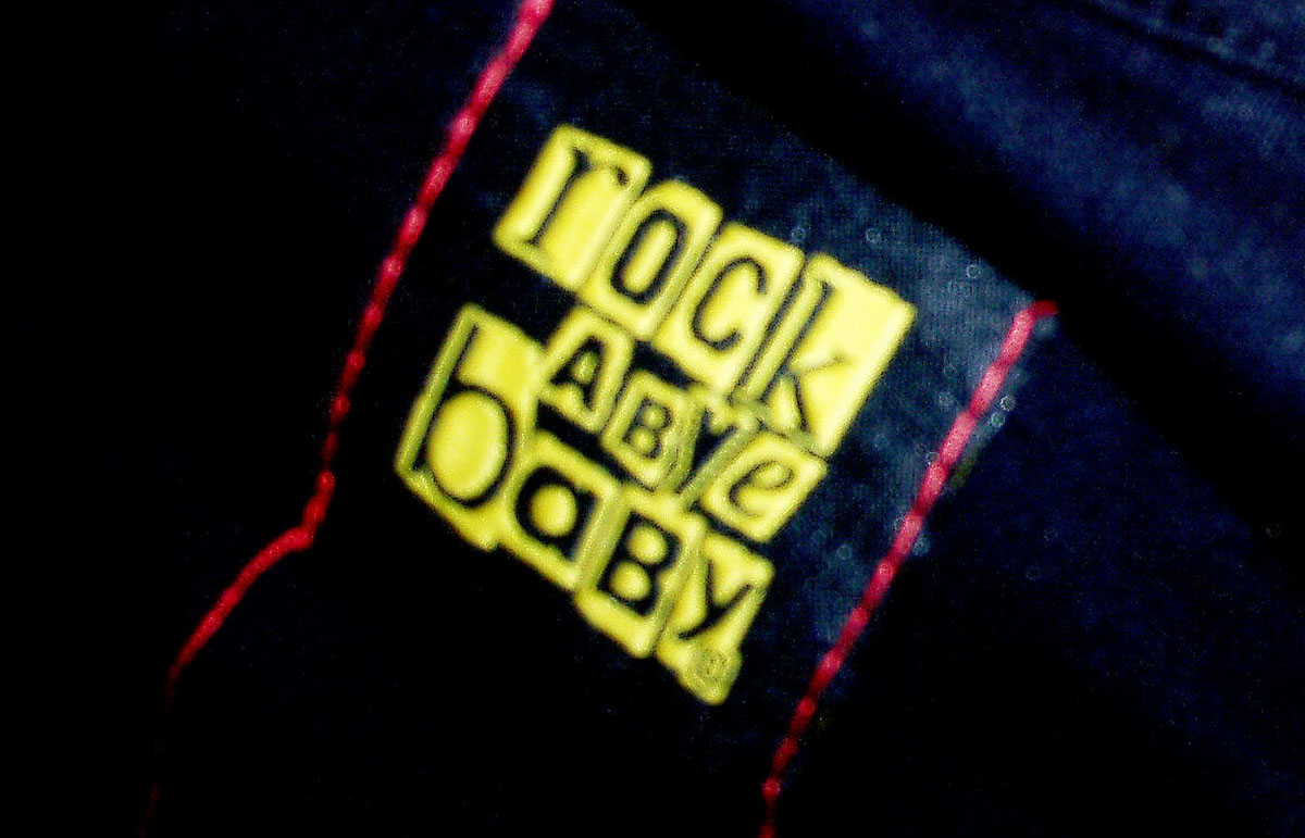 roackabye-baby Clothing rompers record sleeve Packaging Zine 