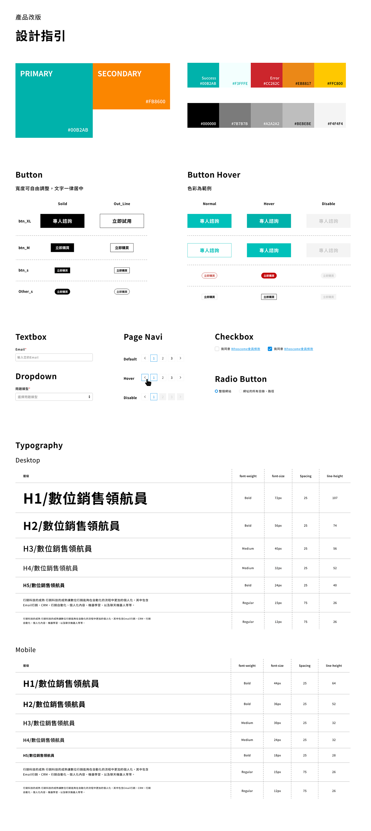 UI/UX Website taiwan