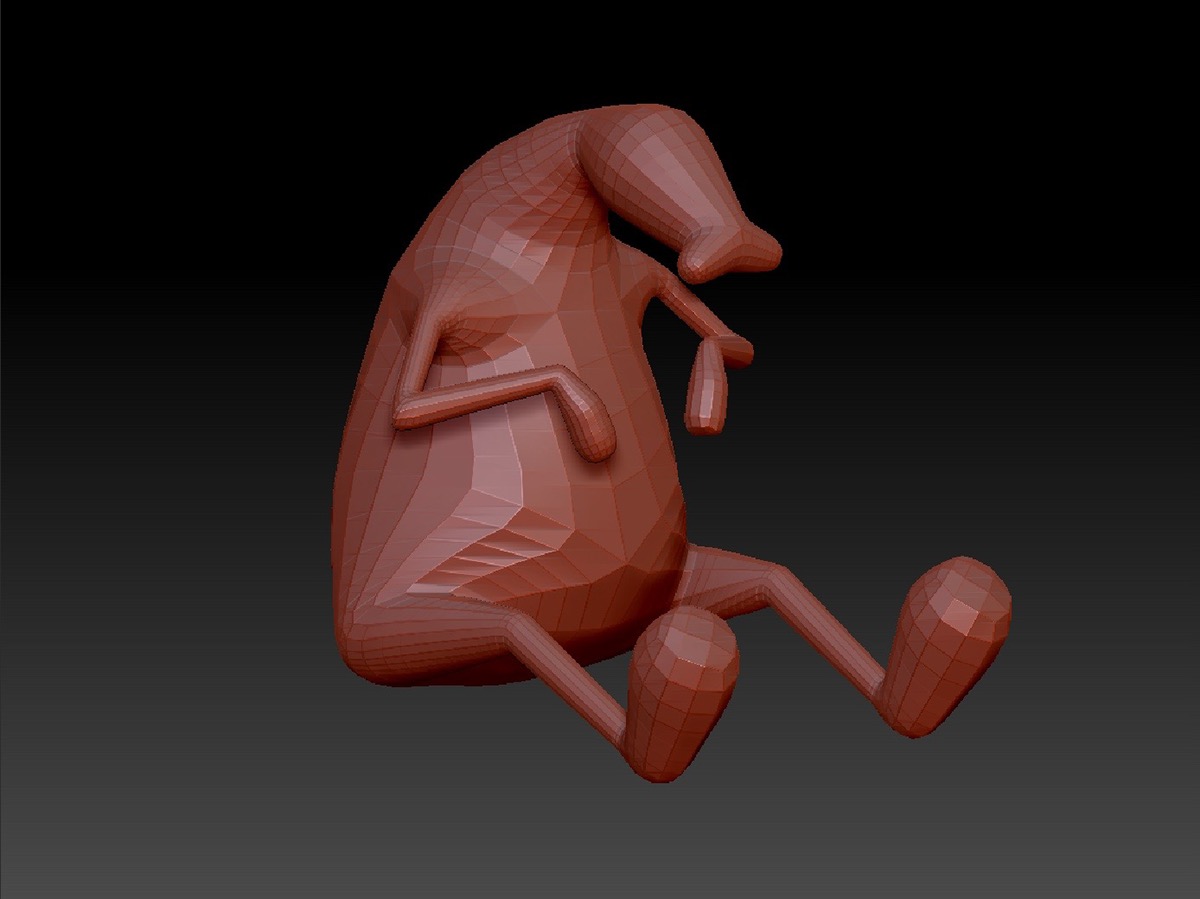 Character design  3D Maya alien digital design art brush