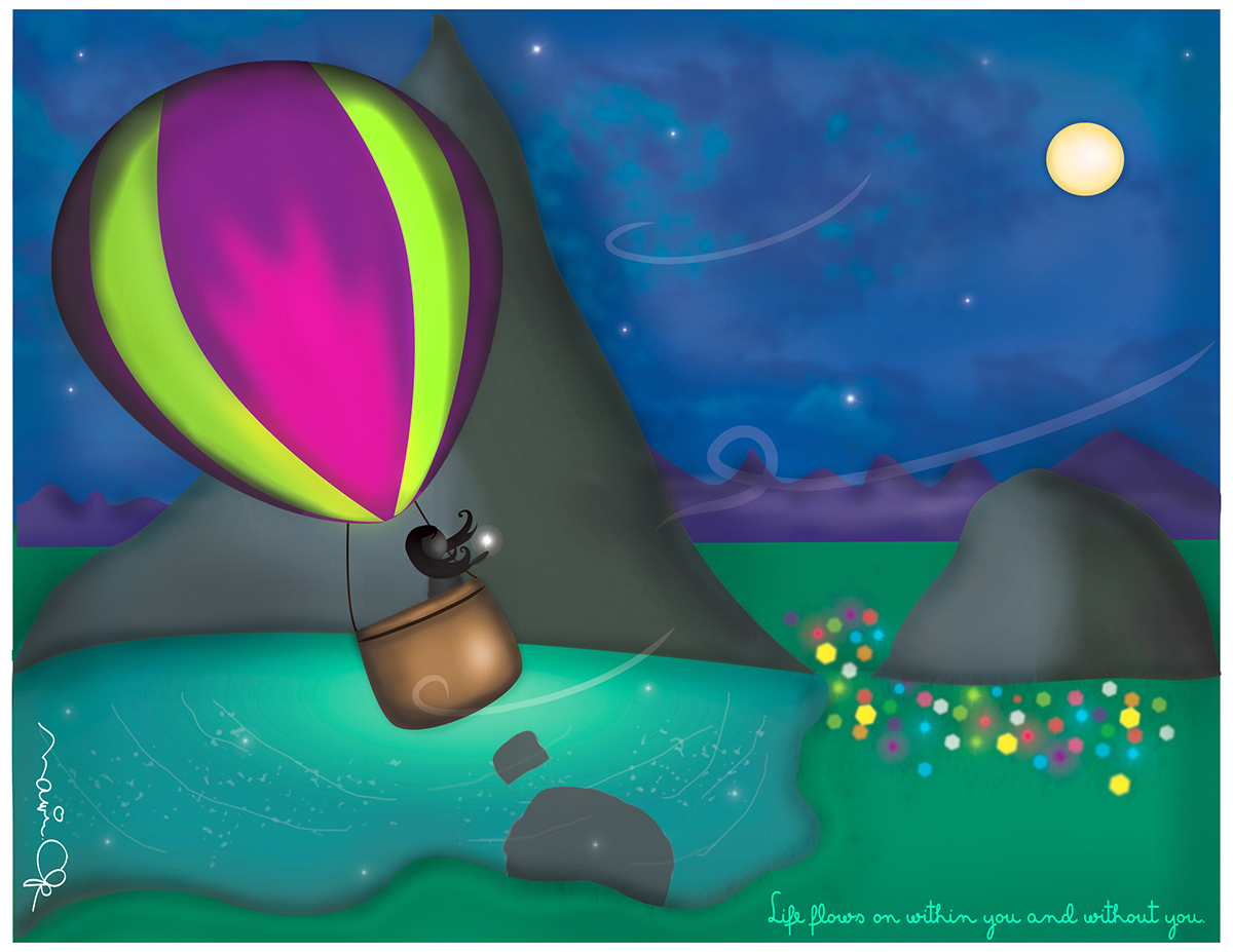balloon Fly digital graphic design