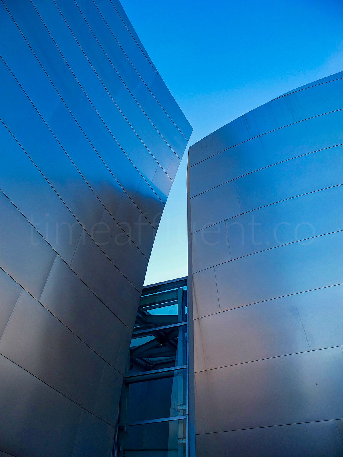 Angles of Walt Disney Concert Hall in Los Angeles