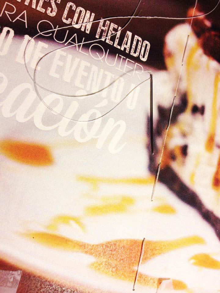 slurp InDesign lettering ice cream brochure