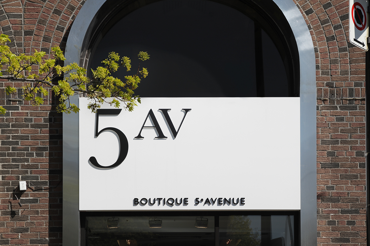 5AV identity logo type Signage