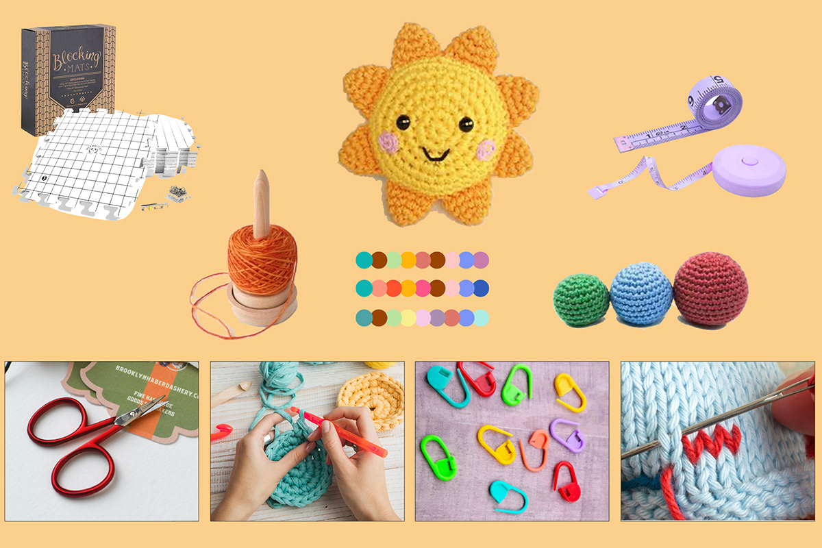 2D Animation crafts   cute friends helping knitting stars Sun sunshine yarn