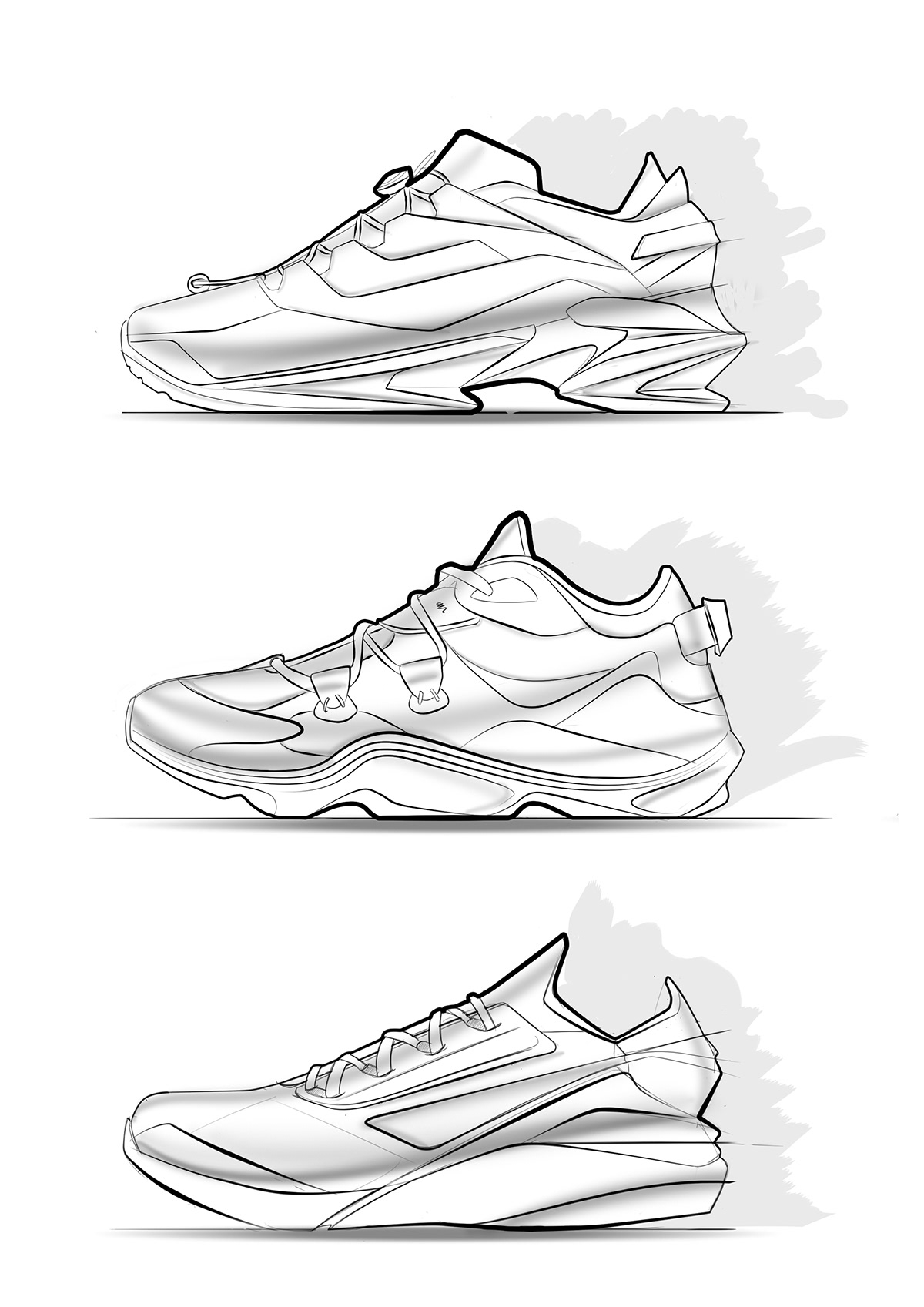 Sneakers sketch. Free Time. on Behance
