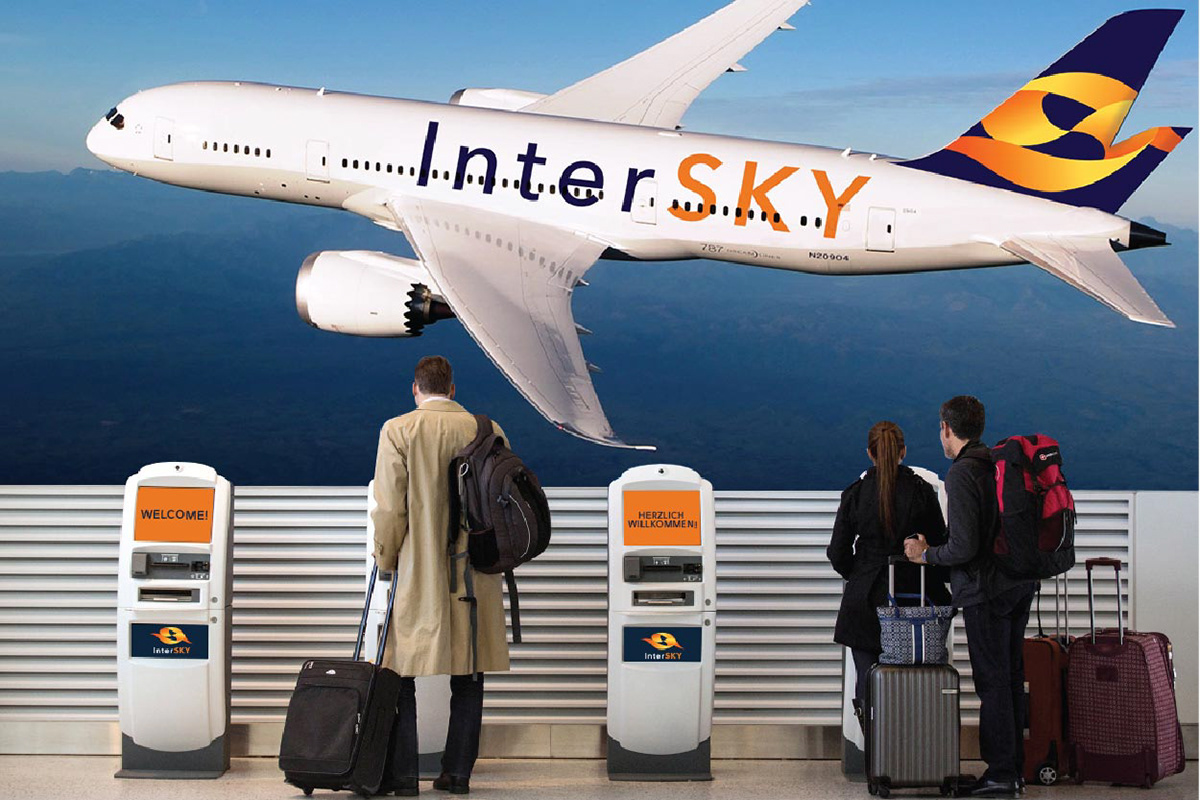 InterSky Rebrand logo airline airplane