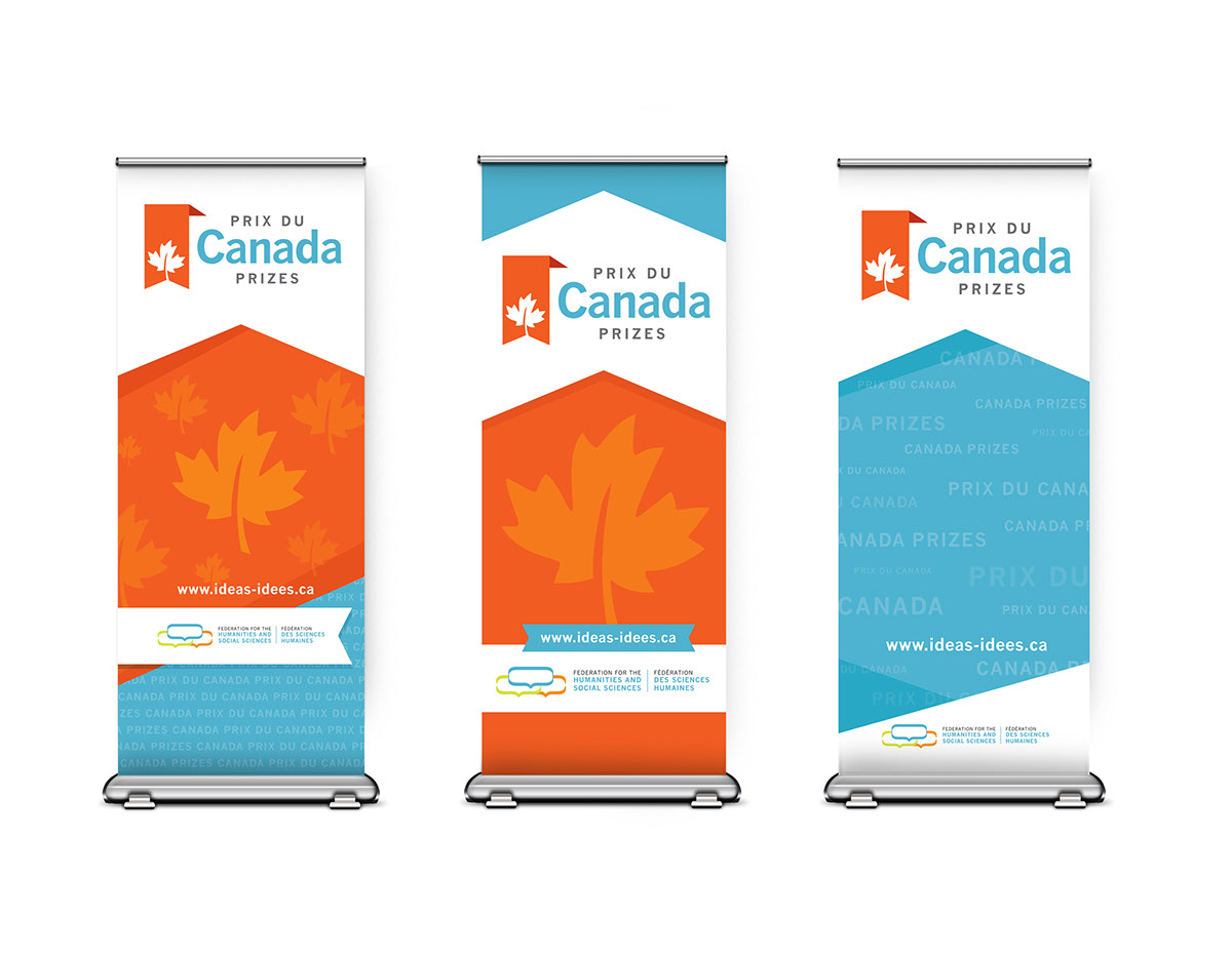 banner bannerstand pop-up tradeshow booth presentation brand logo Canada book literacy