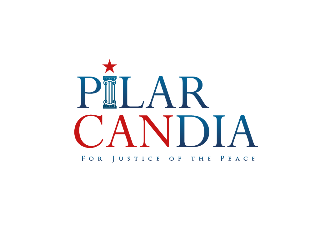 political pilar Fort Worth texas Justice peace canidate logo