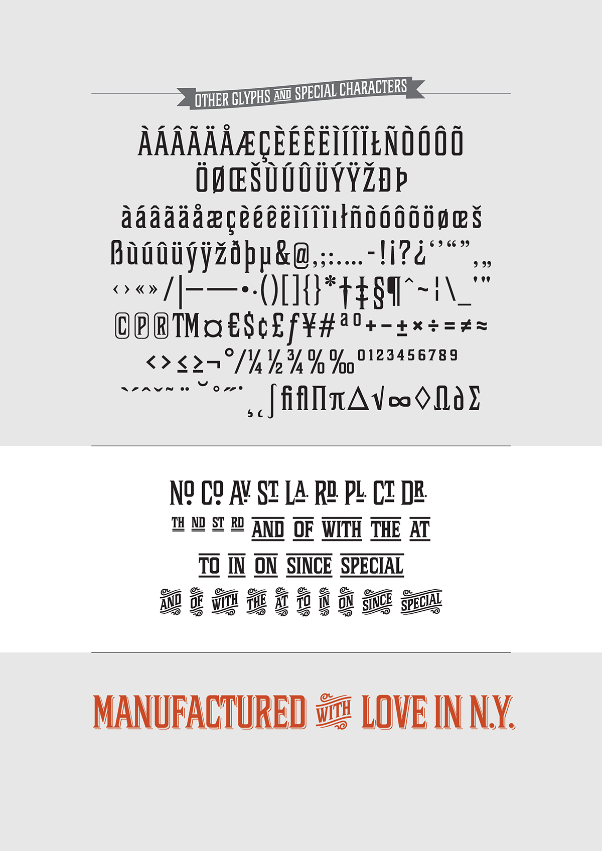 bowery vintage Storefront menuboard Display Typeface displayface turn of century New York Bjorn Ramberg lederhosen late 1800's early 1900's extra glyphs Special characters