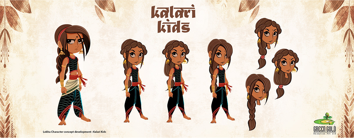 Kalari Kids : Character Design Development: Part 2 on Behance