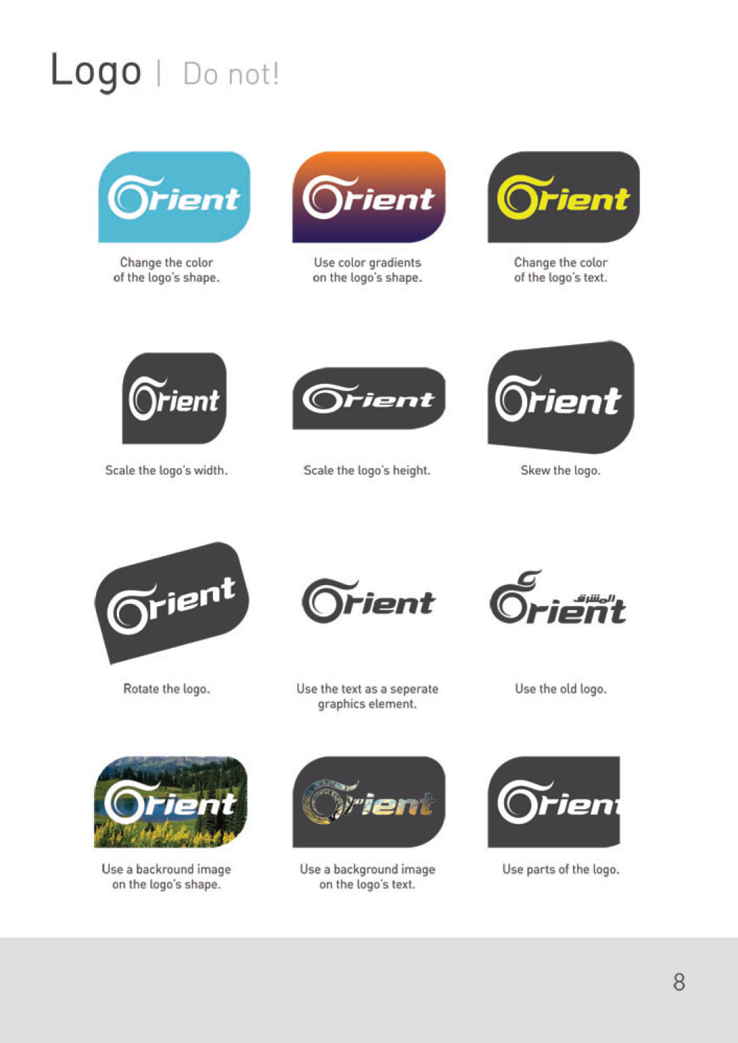 brand identity visual identity guidlines Orient Television branding 
