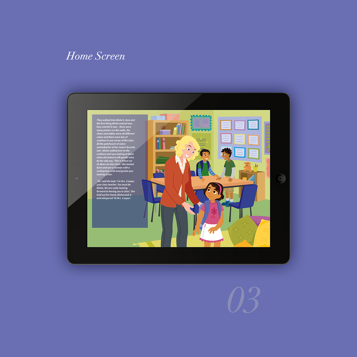iPad app children story illustartion