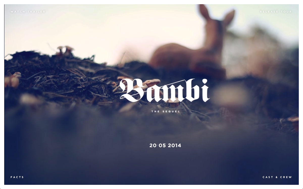 movie trailer Bambi Reboot devinehowest TEAMWORK woods Hoge Rielen 12 hours