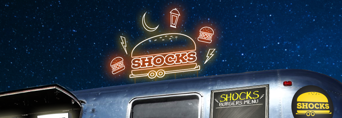 branding  Truck airstream Food  burger Shocks