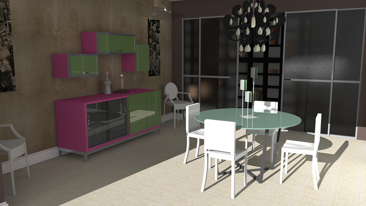3d render interiors credenza Credenzas decorating products visualisation sideboards Dining Room Furniture