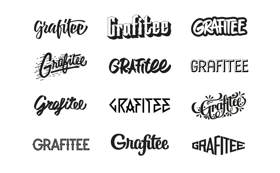 lettering Typographie brand grafitee