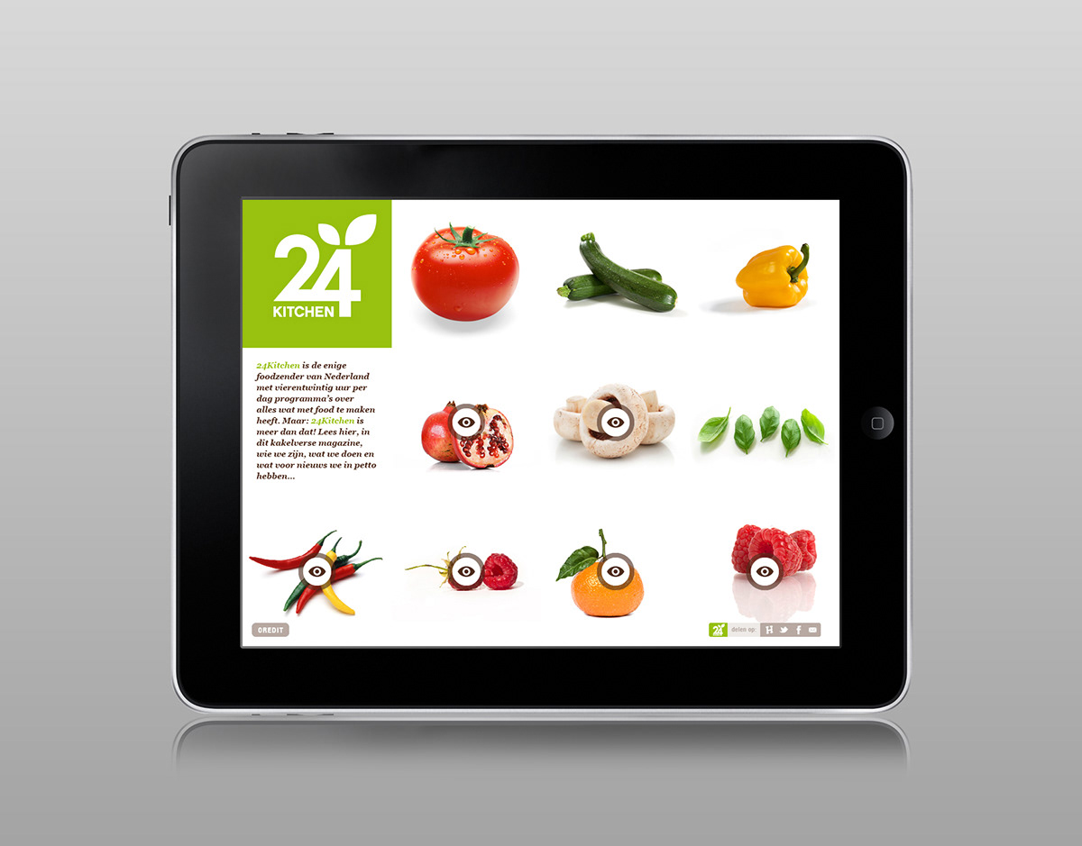 iPad magazine Food 