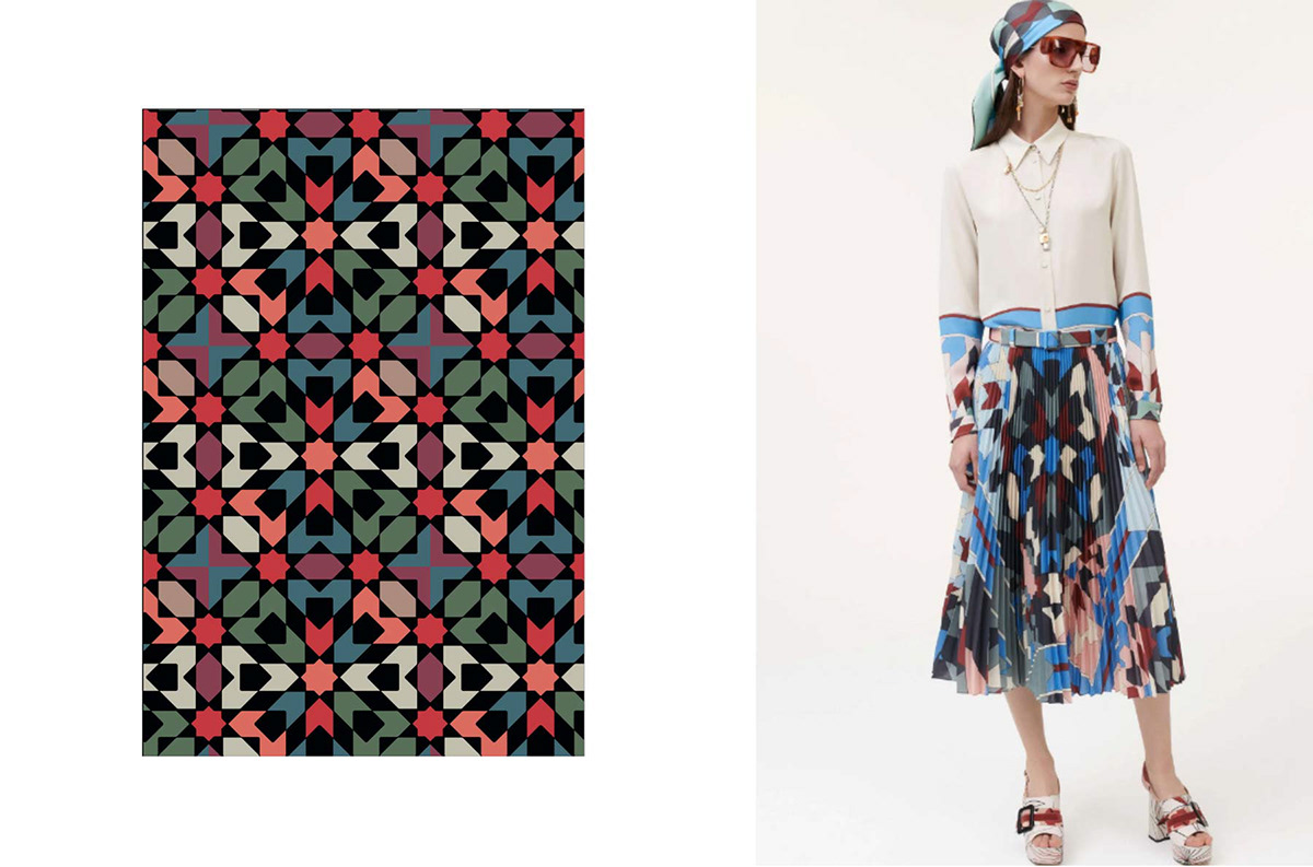 Clothing fashion show fabric pattern print