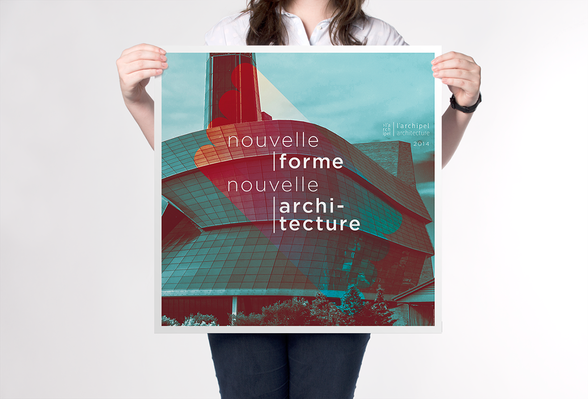 logo brand architecture firm Firme architecture Audacieux audace Lignes courbes Rassemblé affiche poster depliant modern