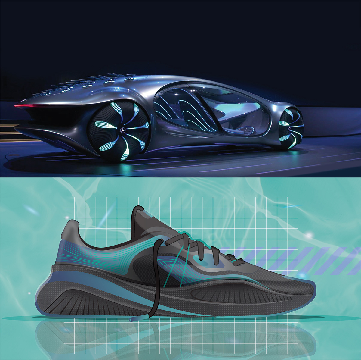 2D concept design Concept ideation concept sketching footwear design free-hand sketching