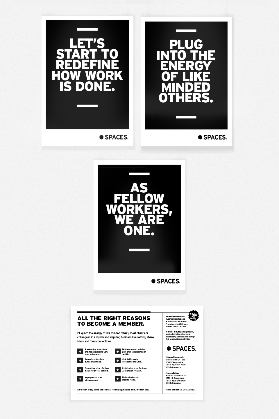 brand strategy co-working workspaces Communication Design user experience Short Copy