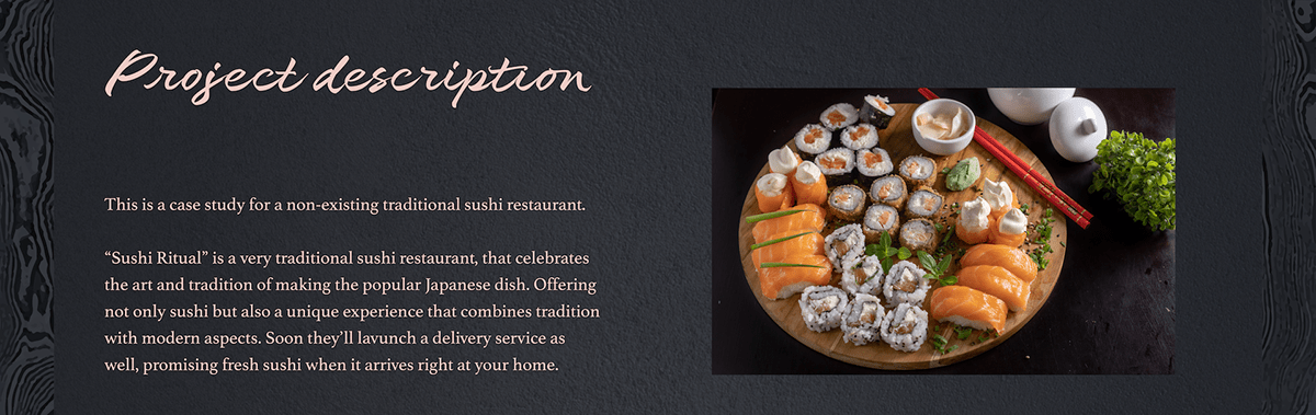 Sushi Ritual - Project description