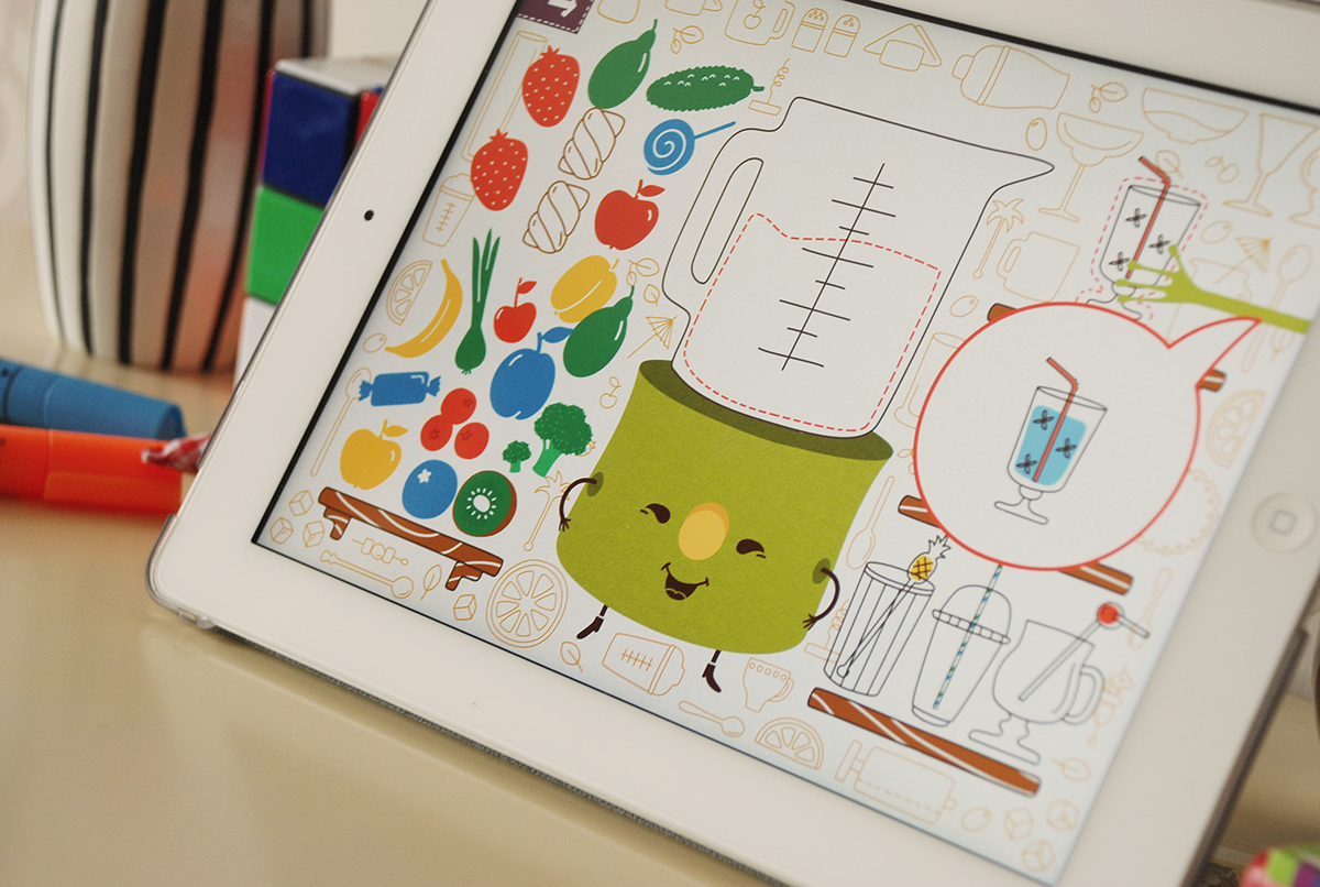 kitchen app game product hidden cook fridge sorter Food  Fun children play interactive doodle melody