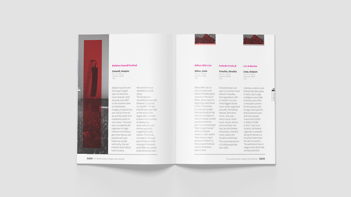 graphic design  editorial publishing   magazine music graphic festival Layout editorial design  publication design
