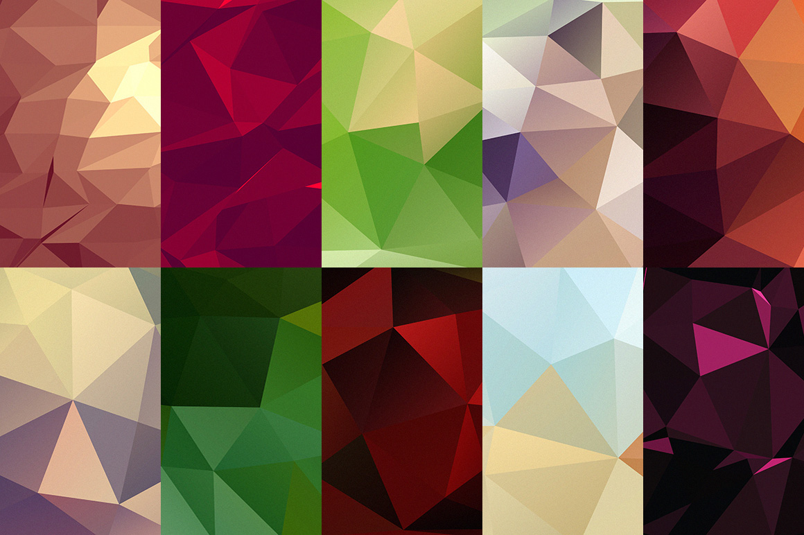 dealjumbo free freebie download bundle backgrounds geometric polygon Wallpapers digital futuristic
