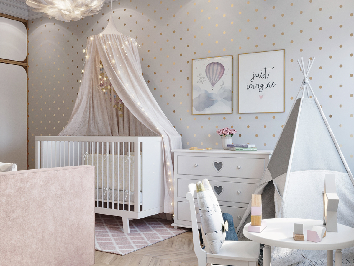 children's room for little princess виз детской on Behance