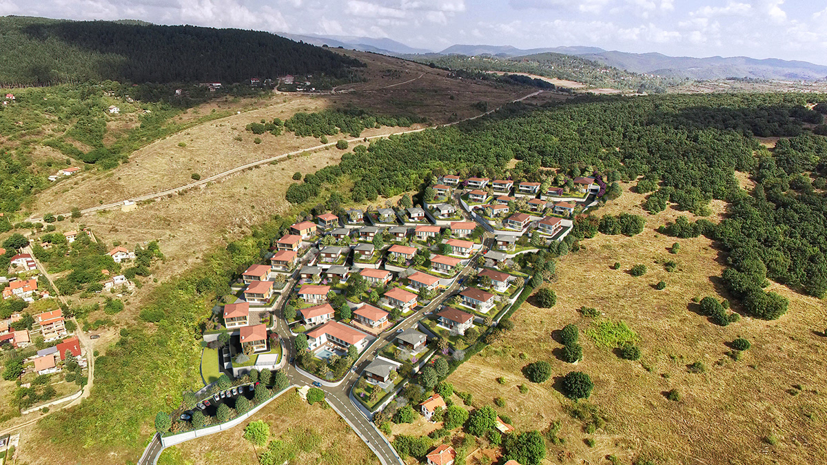 A bird-eye view over Gradec Village