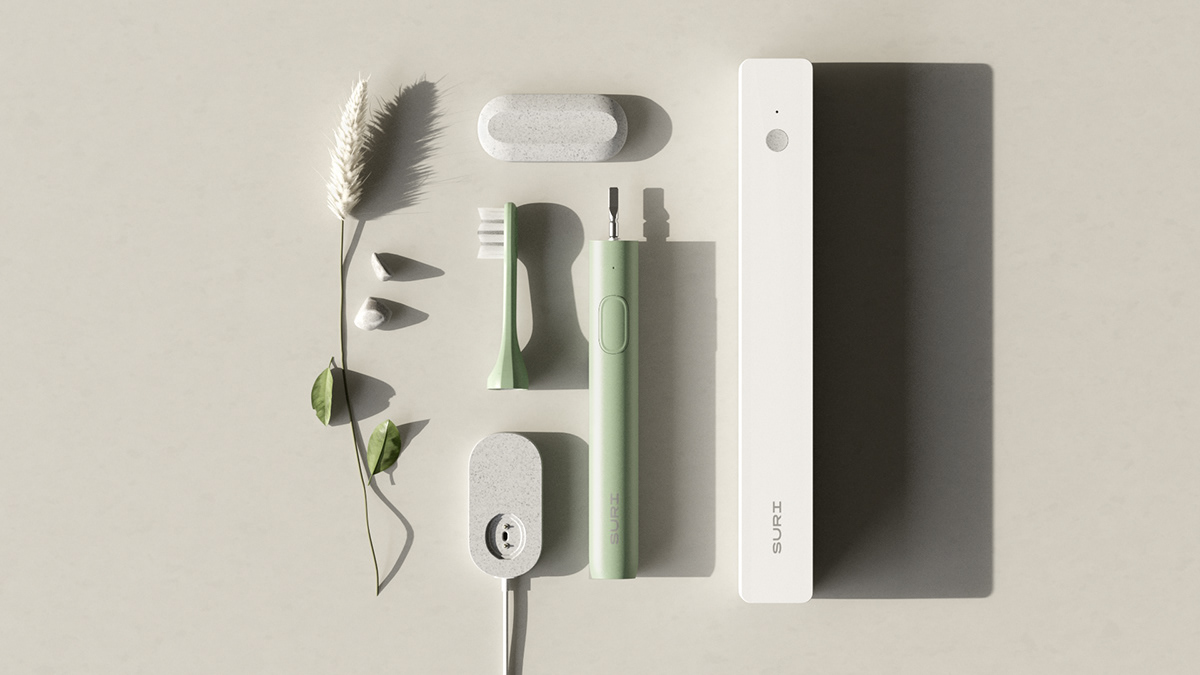 3D motion design recycling Sustainability toothbrush c4d redshift after effects Lindborg