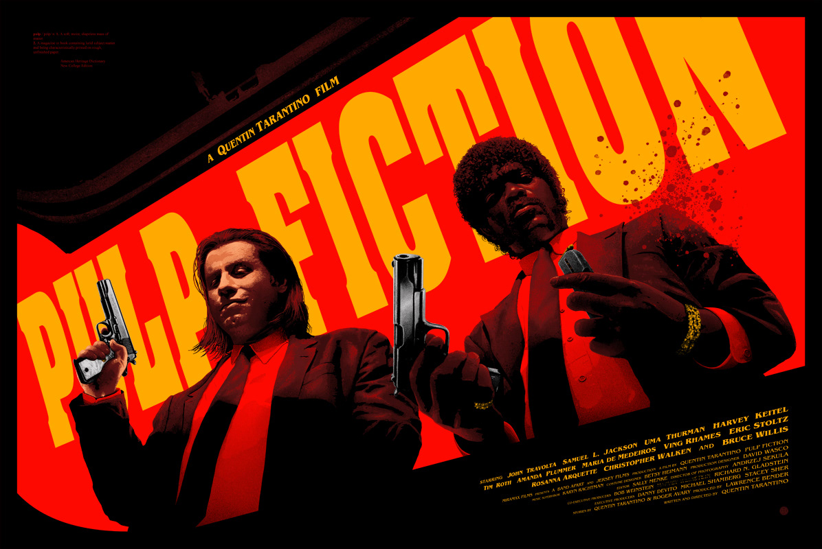 pulp fiction Tarantino movie poster