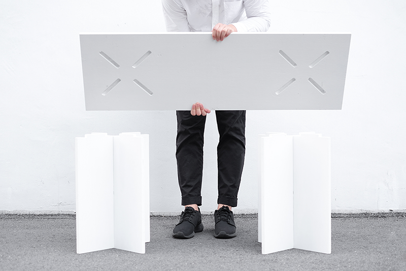 furniture bench stool space-saving minimalist reduction