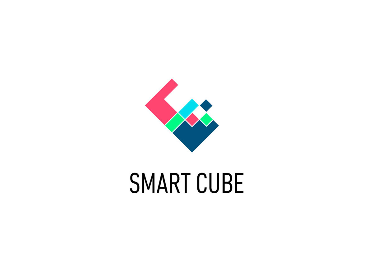 lodo Logo Design design graphic design  Web Design  Illustrator Corel Draw daycare Smart cube