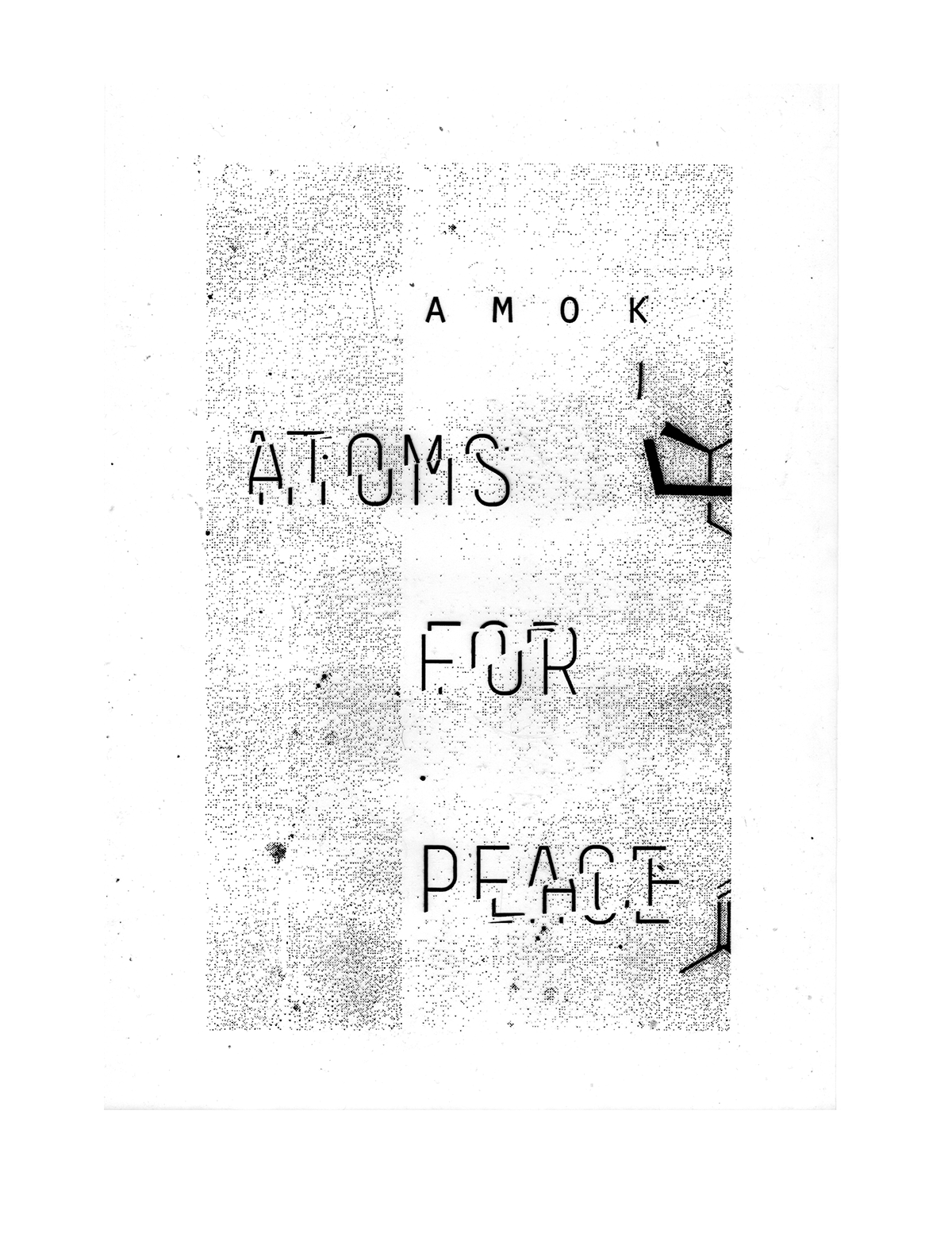 atoms for peace Amok vinyl vinilo tipografia