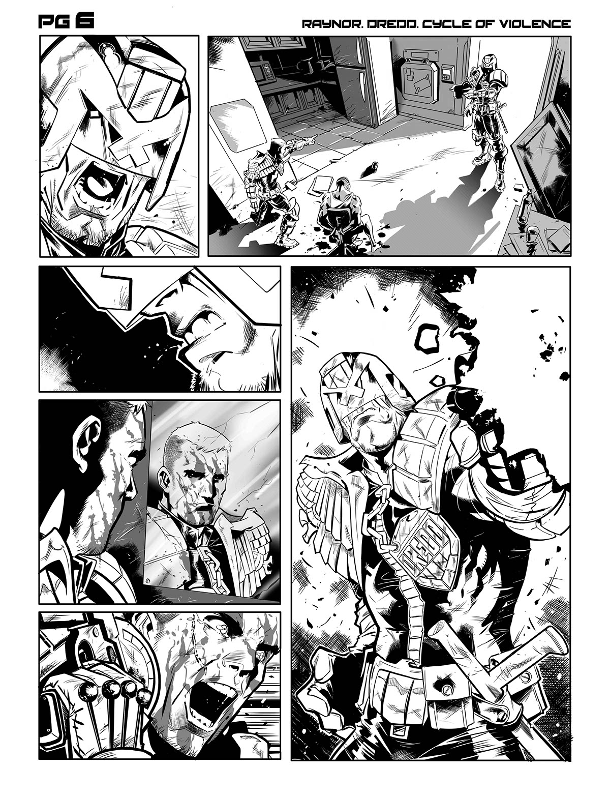 Judge Dredd comic 2000AD SuperHero Sci Fi