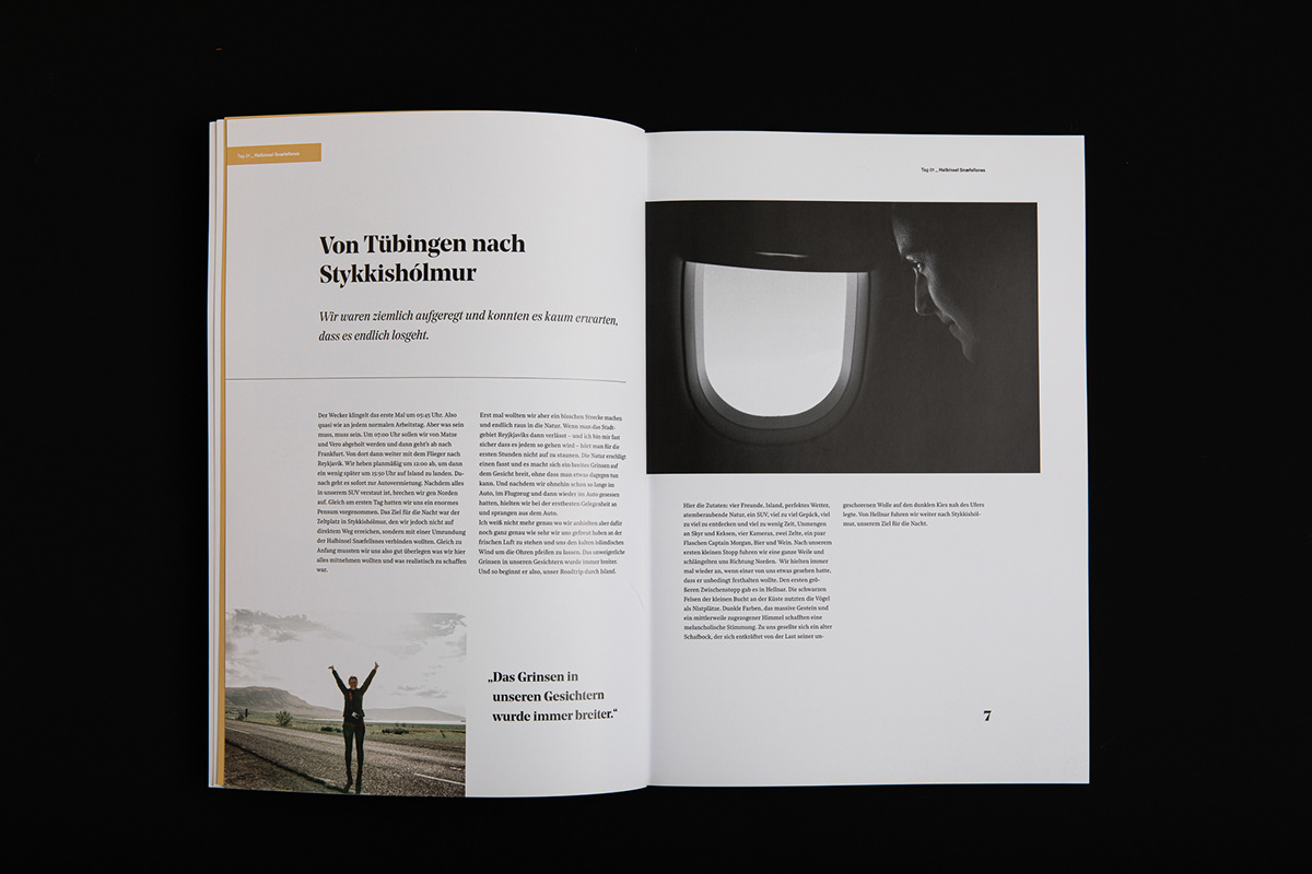 book editorial design  graphic design  iceland Layout lifestyle magazine Photography  RoadTrip travel diary