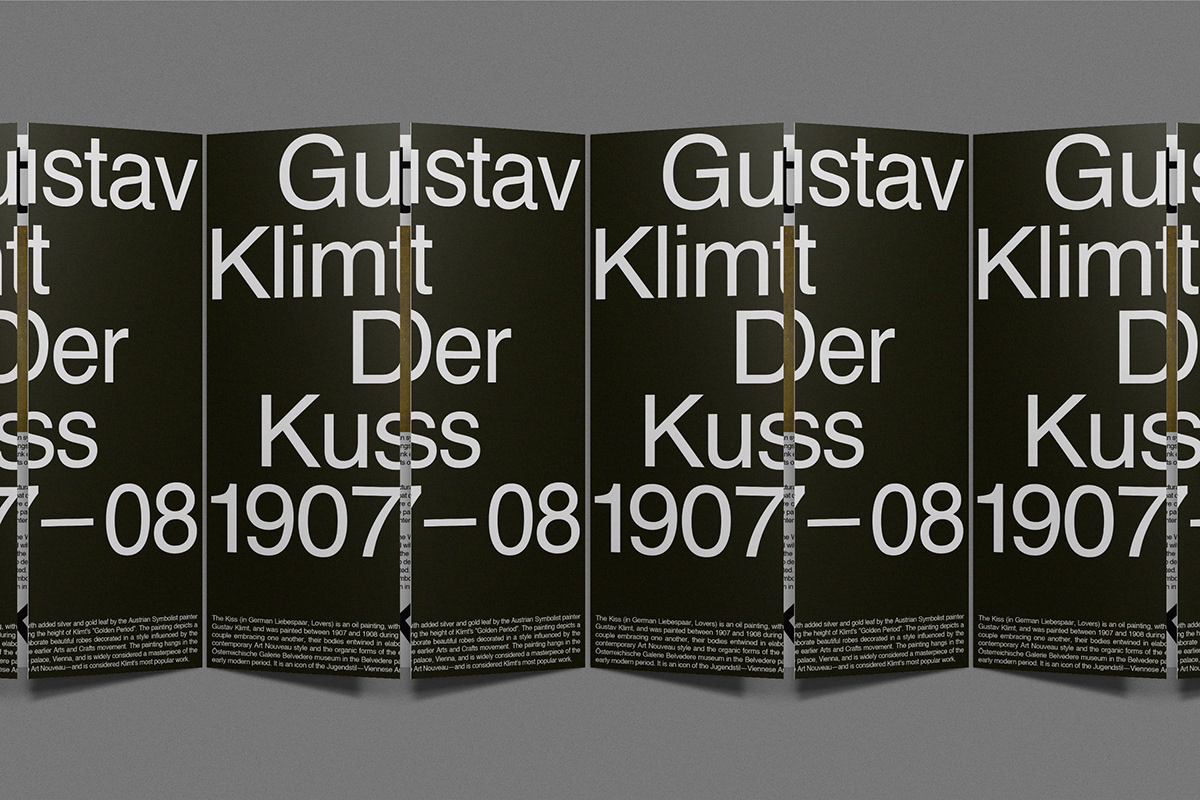 Gustav Klimt editorial print poster publication flyer affiche