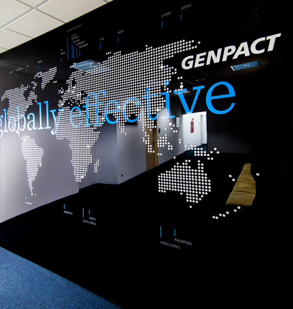 genpact Signage Office Branding