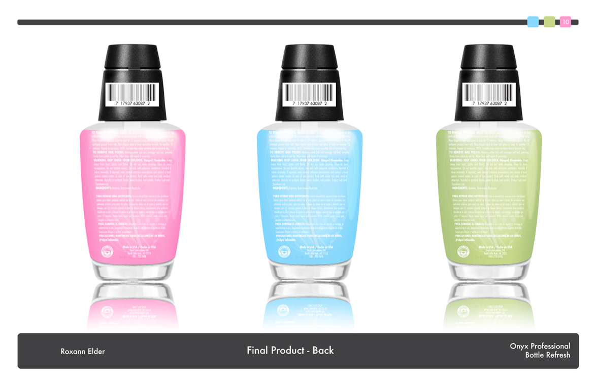 onyx nail polish remover package bottle redesign nail polish